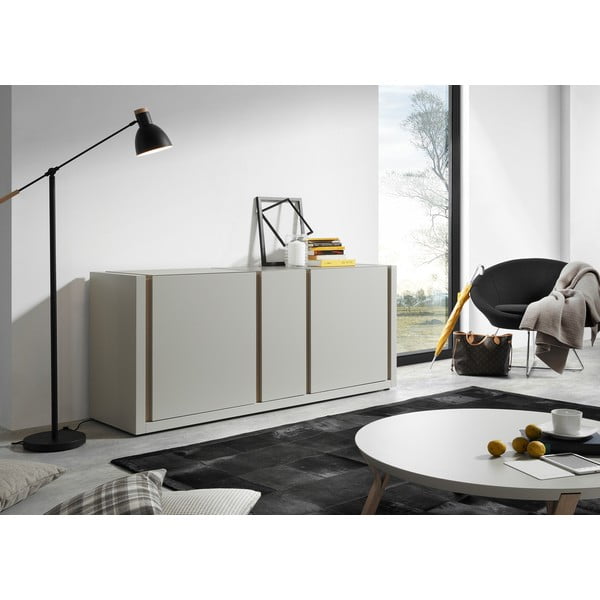 Solid fehér dohányzóasztal, ⌀ 90 cm - Kave Home-image-4