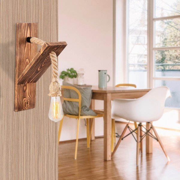 Natúr színű fali lámpa Erebos – Opviq lights-image-1