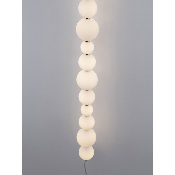 Fehér-aranyszínű fém LED dimmelhető fali lámpa Perla – Nova Luce-image-3