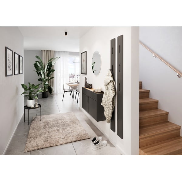 Antracitszürke szekrény 110x57x22 cm Ameca – Germania-image-1