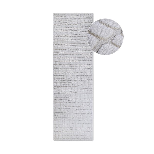 Krémszínű futószőnyeg 80x240 cm Artistique Cream White – Elle Decoration