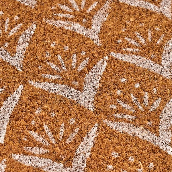 Kókuszrost lábtörlő 60x40 cm Mini White – Casa Selección-image-1