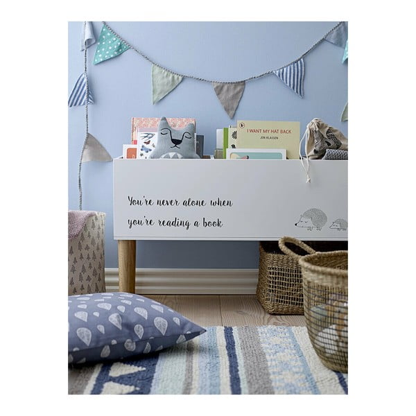 Fehér gyerek könyvespolc 90x50 cm Salam – Bloomingville Mini-image-1