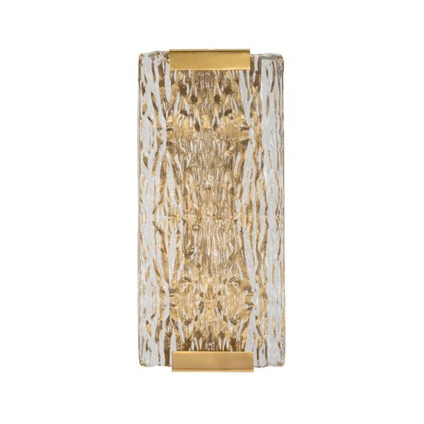 Aranyszínű üveg fali lámpa Oblin – Mauro Ferretti