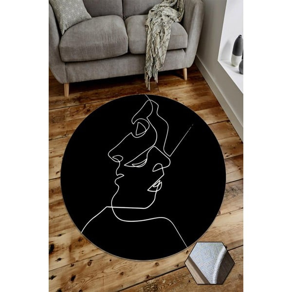 Faces szőnyeg, ⌀ 100 cm - Rizzoli-image-1