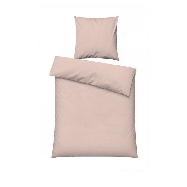 Törtrózsaszín egyszemélyes ágyneműhuzat 200x140 cm Plain  – Mijolnir