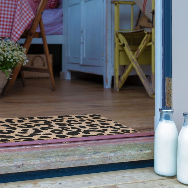 Kókuszrost lábtörlő 40x60 cm Leopard – Artsy Doormats-image-4