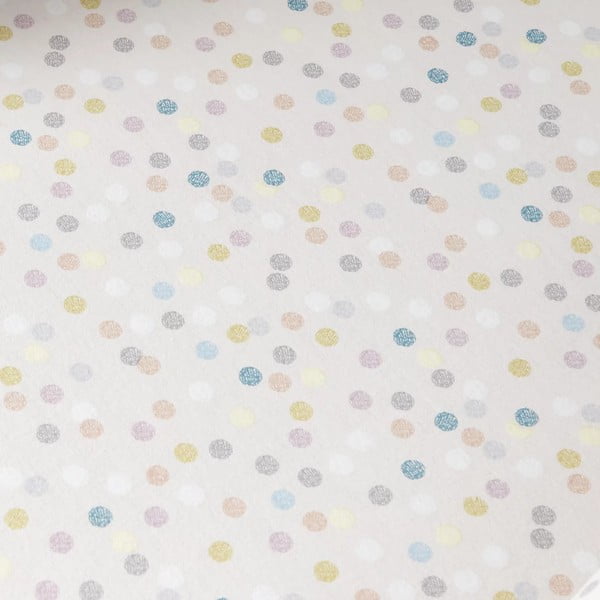 Gumis flanel gyerek lepedő 90x190 cm Balloons Spot – Bianca-image-2