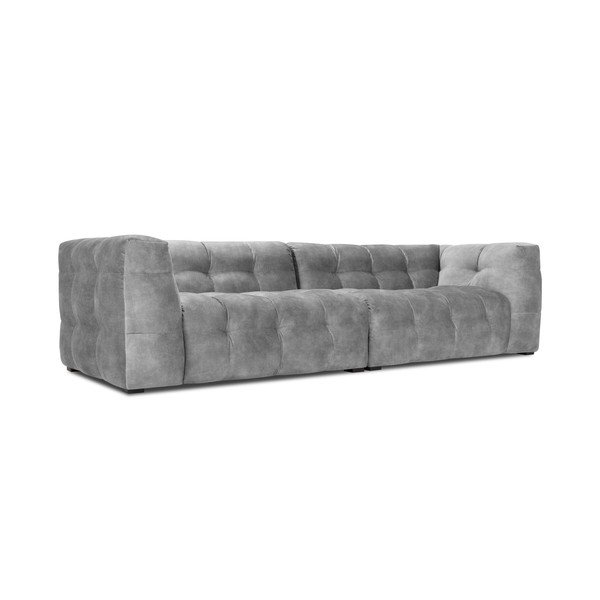 Vesta szürke bársony kanapé, 280 cm - Windsor & Co Sofas-image-3