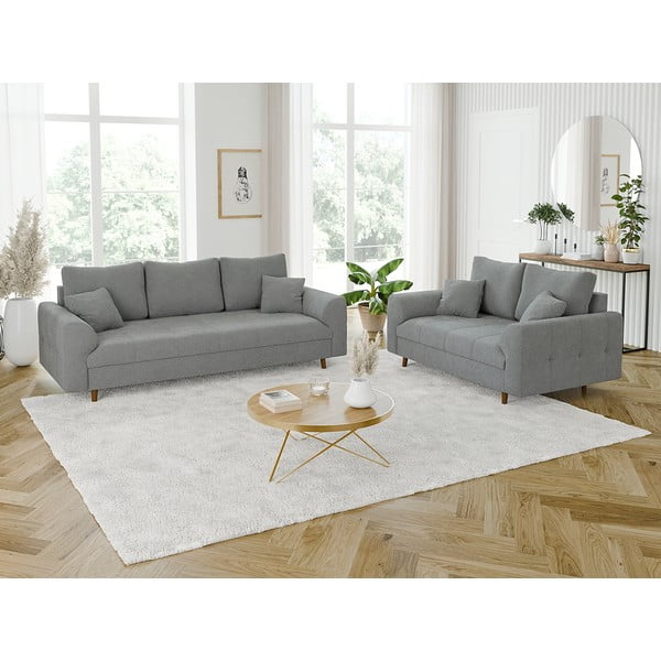 Szürke buklé kanapé 150 cm Ariella – Ropez-image-3