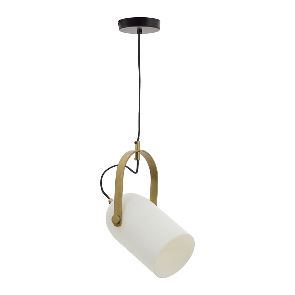 Fehér függőlámpa üveg búrával ø 14 cm Reisy Kave Home