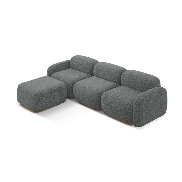 Szürke moduláris sarokkanapé (variálható sarok) Ailani – Makamii-image-2