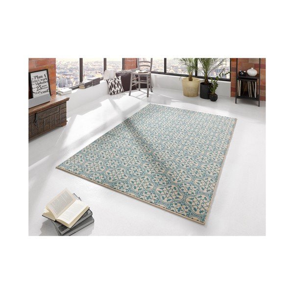 Gloria Pattern kék szőnyeg, 80 x 150 cm - Hanse Home-image-1