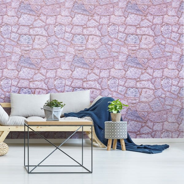 Rose Stone dekoratív falimatrica, 40 x 40 cm - Ambiance