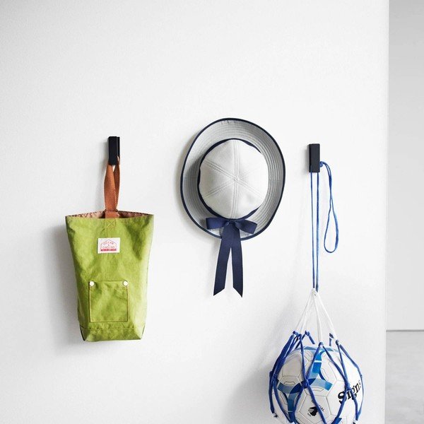 Fekete fali fém akasztó szett 3 db-os Tower – YAMAZAKI-image-3