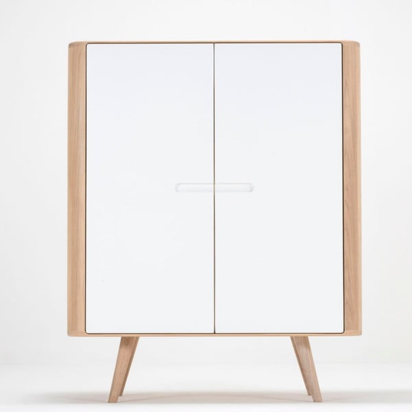 Ena tölgyfa szekrény, 90 x 110 cm - Gazzda-image-3