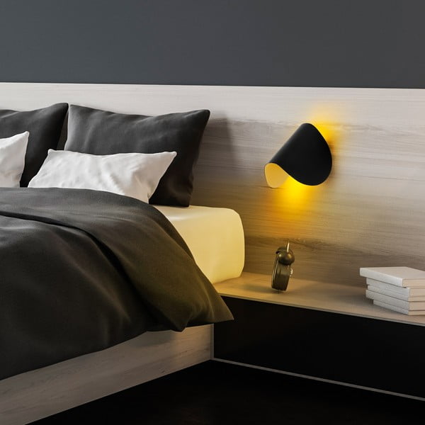 Fekete LED fali lámpa Heybe – Opviq lights-image-3