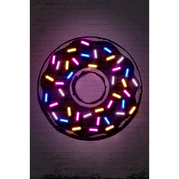 Neon Art Donuts poszter, 30 x 40 cm - Blue-Shaker
