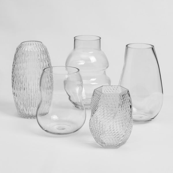 Üveg váza (magasság 20 cm) Clara – Casa Selección-image-3