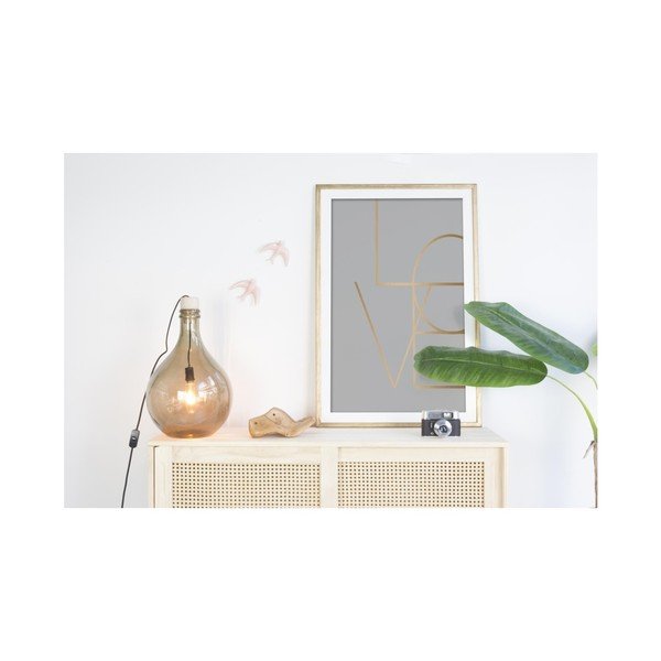 Love keretezett kép, 60 x 40 cm - Velvet Atelier-image-1