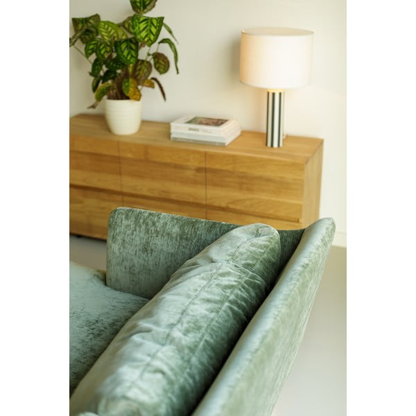 Világoszöld bársony sarokkanapé (bal oldali) Vera – Sits-image-1