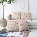 Karácsonyi mintás textil párnahuzat szett 4 db-os 43x43 cm – Mila Home