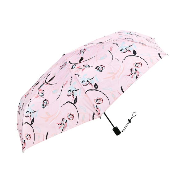 Flowery összecsukható rózsaszín esernyő, ø 87 cm - Miss Étoile