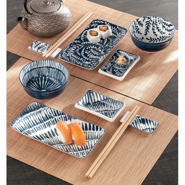 Porcelán sushi étkészlet 12 db-os – Brandani-image-1
