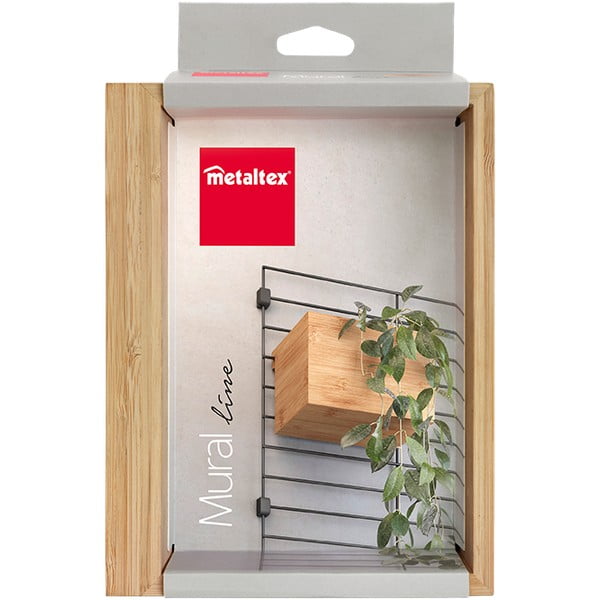 Natúr színű bambusz bútorelem - tárolódoboz 19x15 cm Mural – Metaltex-image-2