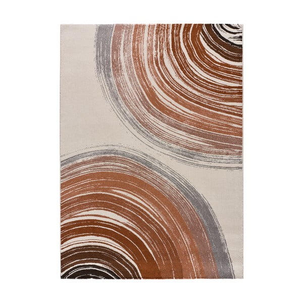 Téglavörös-krémszínű szőnyeg 135x190 cm Ashley – Universal