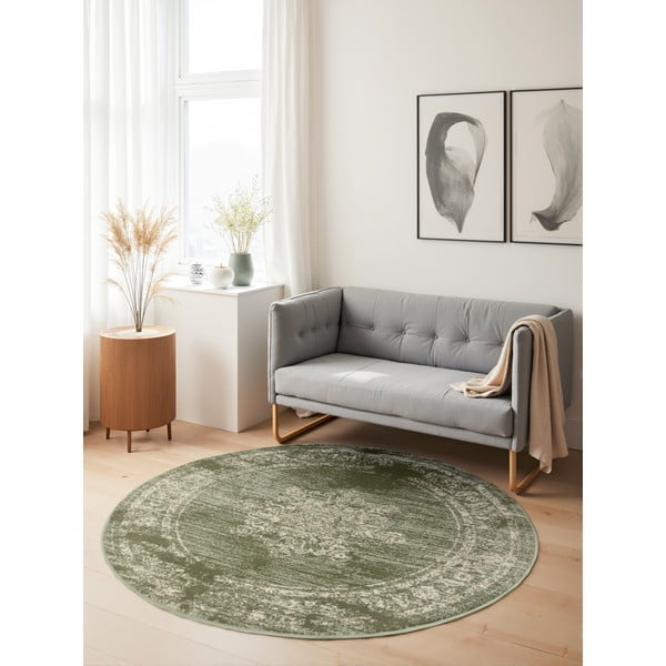 Zöld kerek szőnyeg ø 120 cm Gloria Lydia – Hanse Home-image-1