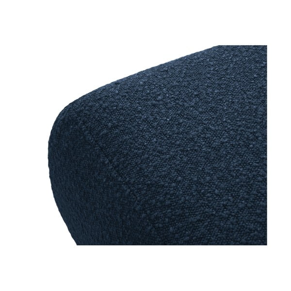 Sötétkék buklé puff Molino – Micadoni Home-image-2