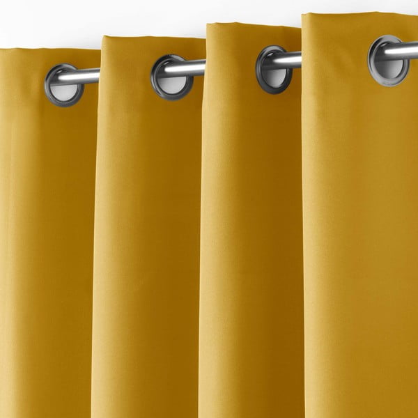 Sárga függöny 140x180 cm Essentiel – douceur d'intérieur-image-1