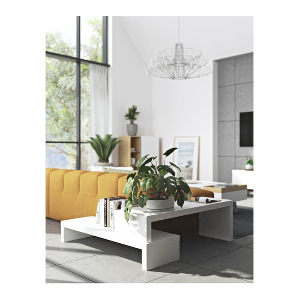 Cliff Walnut fehér variálható asztal - TemaHome-image-1