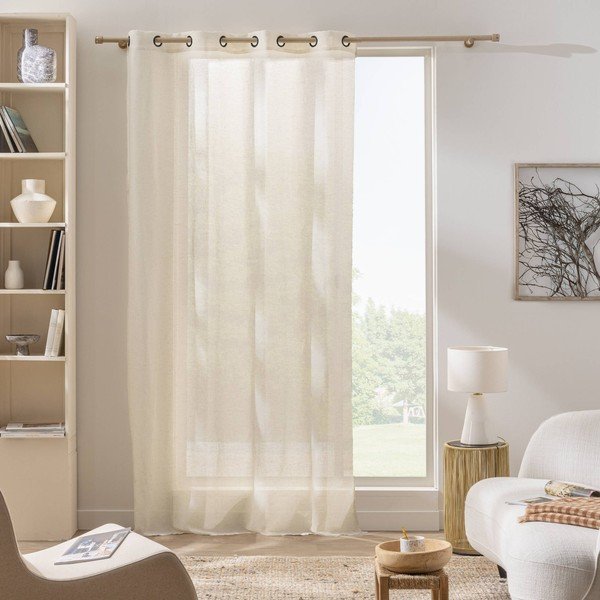 Krémszínű függöny 140x260 cm Sanya – douceur d'intérieur-image-1