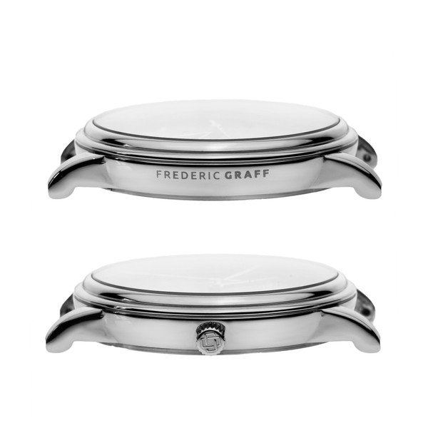 Silver Grunhorn Croco Gringer férfi karóra világosbarna valódi bőrszíjjal - Frederic Graff-image-3