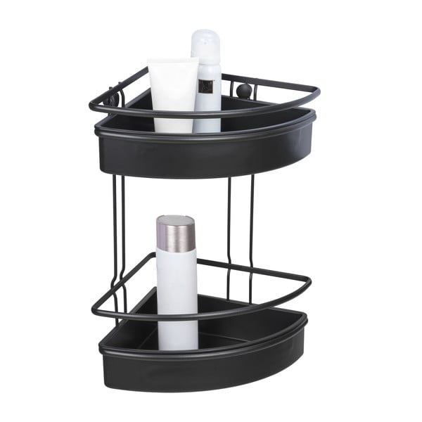 Molinella fekete sarok zuhanypolc, 30 x 22 cm - Wenko-image-2