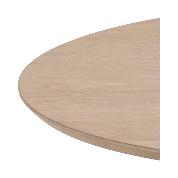 Kerek dohányzóasztal tölgyfa dekorral ø 80 cm Christo - Actona-image-3