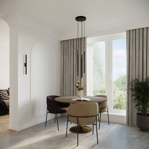 Fekete fém függőlámpa ø 25 cm Fideus – Sollux-image-3