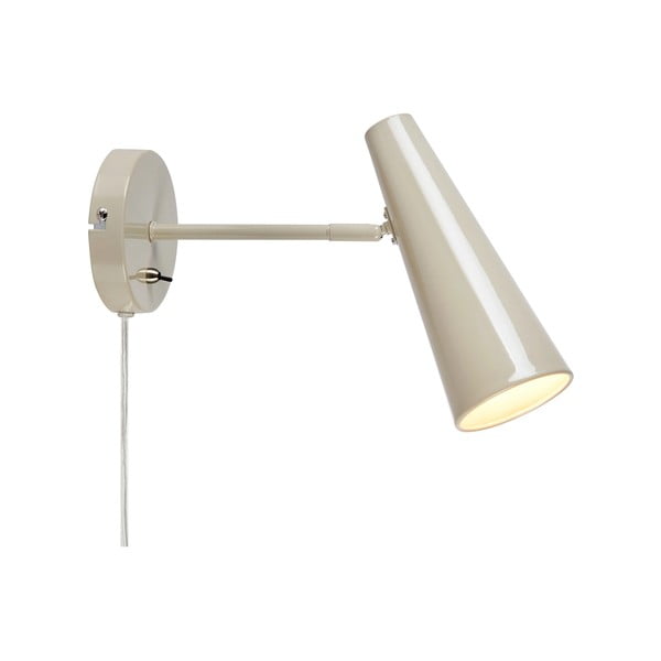 Szürkésbézs konnektorhoz csatlakoztatható fali lámpa Peak – Markslöjd