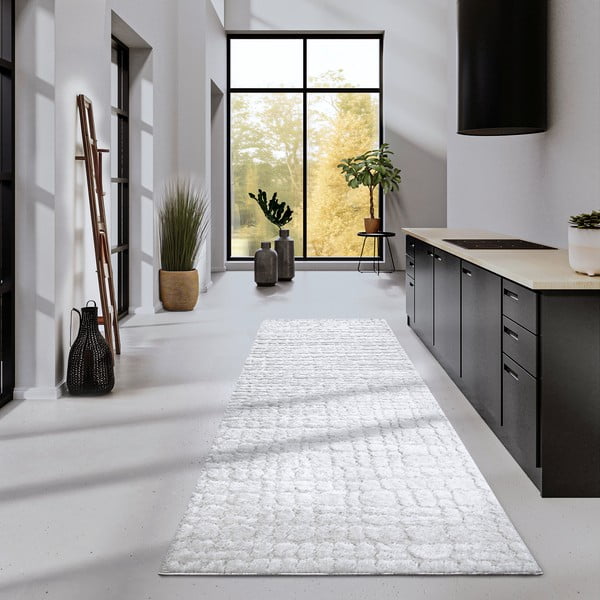 Krémszínű futószőnyeg 80x240 cm Artistique Cream White – Elle Decoration-image-1