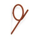 Terrakotta színű fali acél akasztó Tuba M – Spinder Design