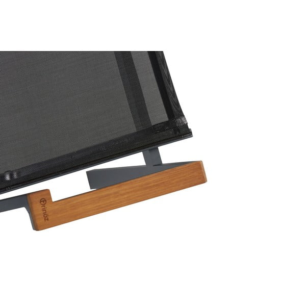 Fekete fém kerti szék szett 6 db-os Ottowa – Floriane Garden-image-3