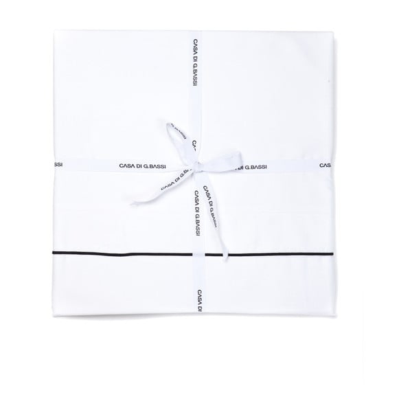 Basic fehér pamut szatén paplanhuzat, 240 x 240 cm - Casa Di Bassi