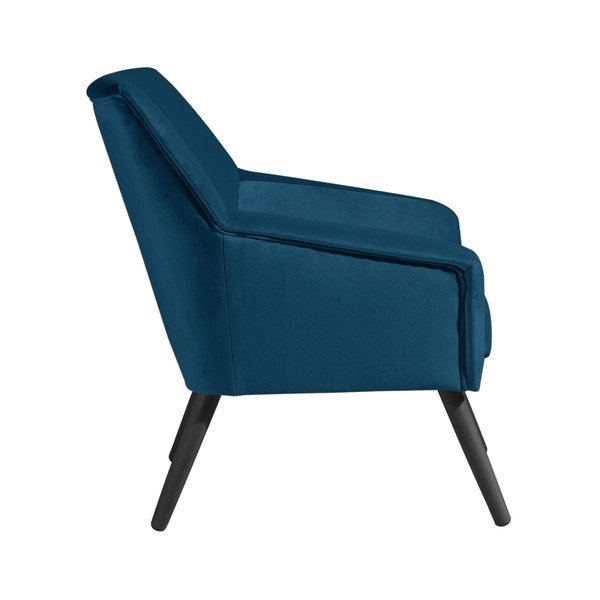 Alegro kék bársonyfotel fekete lábakkal - Max Winzer-image-3