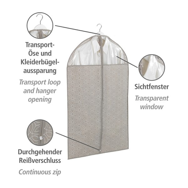 Balance bézs ruhazsák, 100 x 60 cm - Wenko-image-4