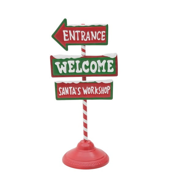 Welcome Sign tábla formájú karácsonyi dekoráció - InArt