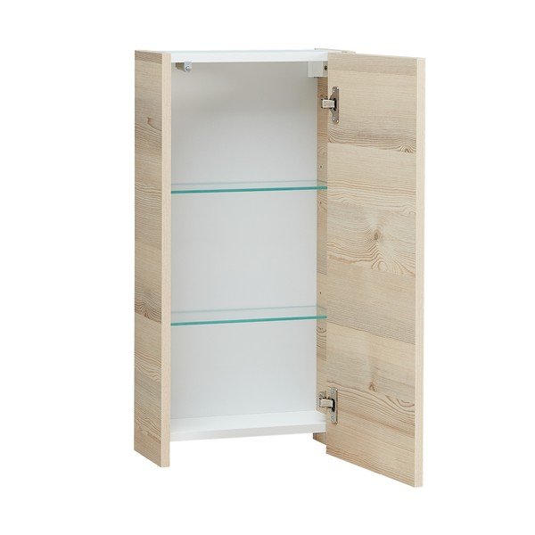 Natúr színű fali fürdőszoba szekrény borovi fenyő dekorral 70x35 cm Quickset 393 – Pelipal-image-2
