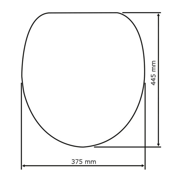 Premium Ottana sötétszürke WC-ülőke, 45,2 x 37,6 cm - Wenko-image-3