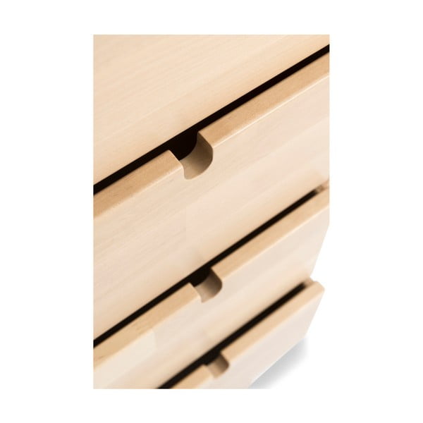 Notte kézzel készített tömör nyírfa komód, 75 x 120 cm - Kiteen-image-1